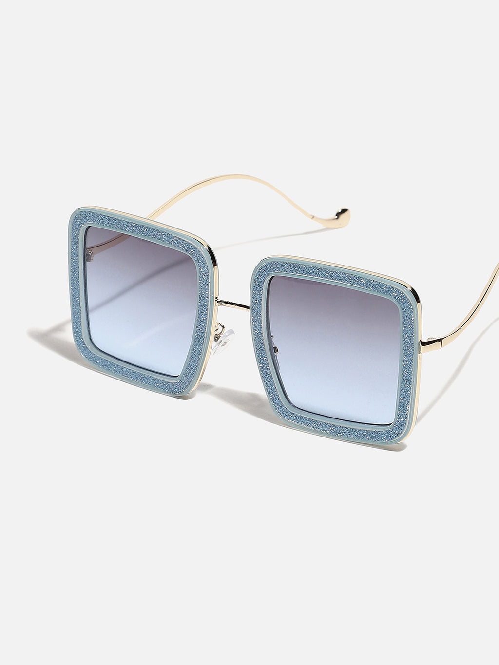 BLUE & GOLD RECTANGULAR SUNGLASS