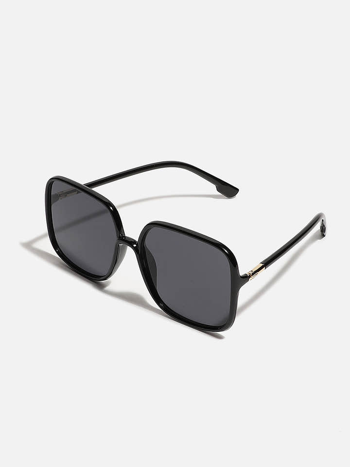 Black Rectangular Sunglass