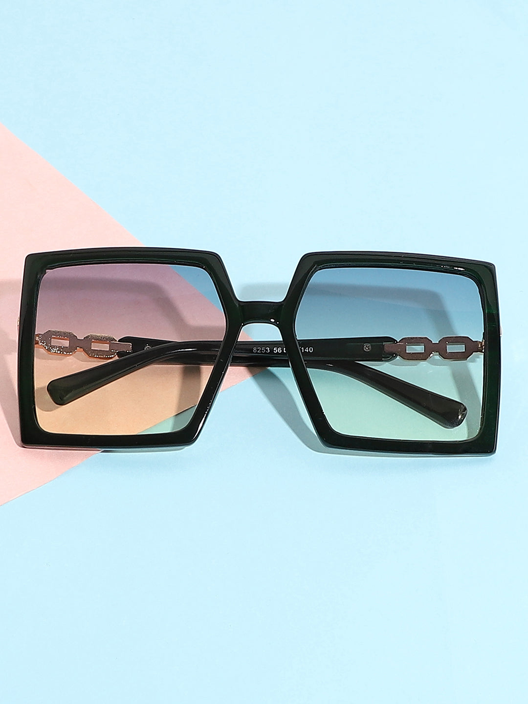 Black Rectangular Sunglass
