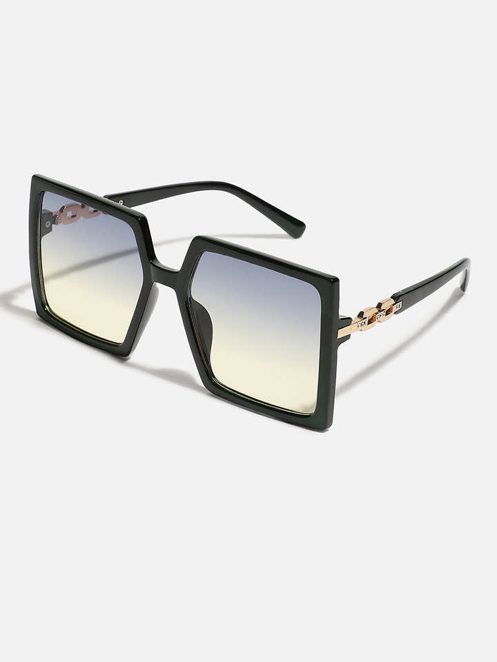 Black Rectangular Sunglass