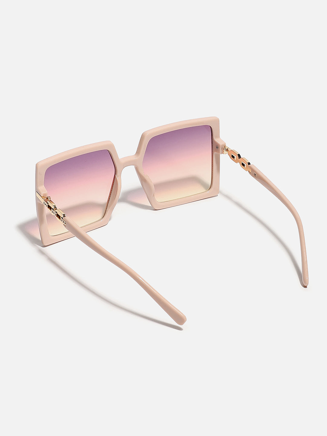 Pink Rectangular Sunglass
