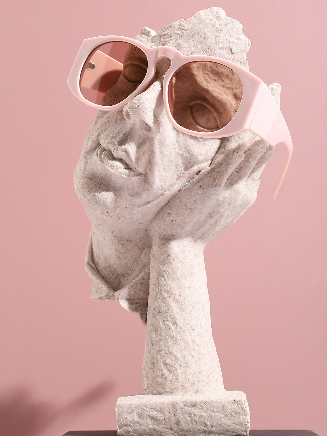 Pink Frame Retro Sunglass