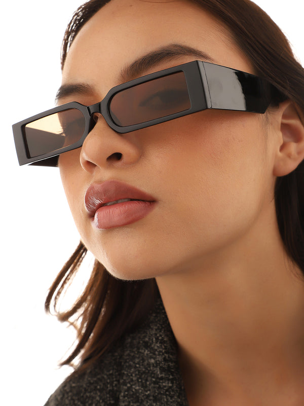 Black Rectangular Sunglasses