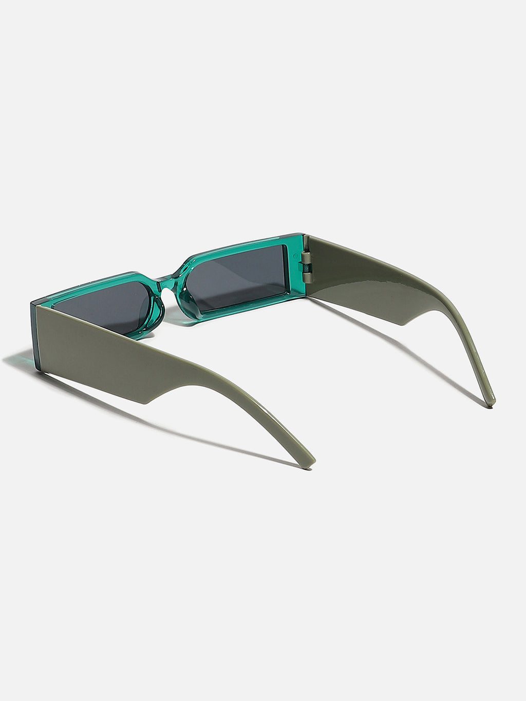 Green Rectangular Sunglass