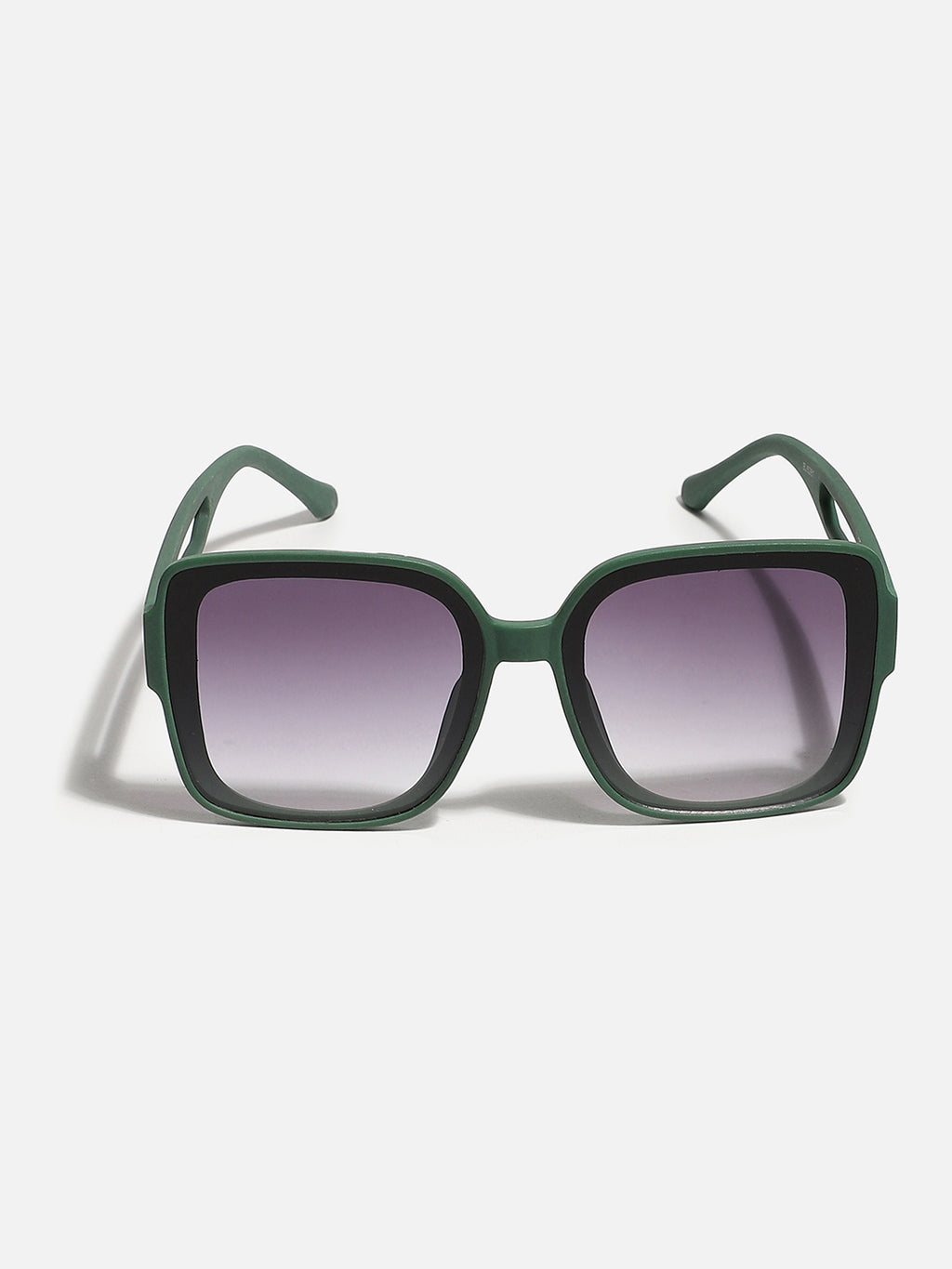 Tinted Lens Black & Green Frame Oversized Sunglass