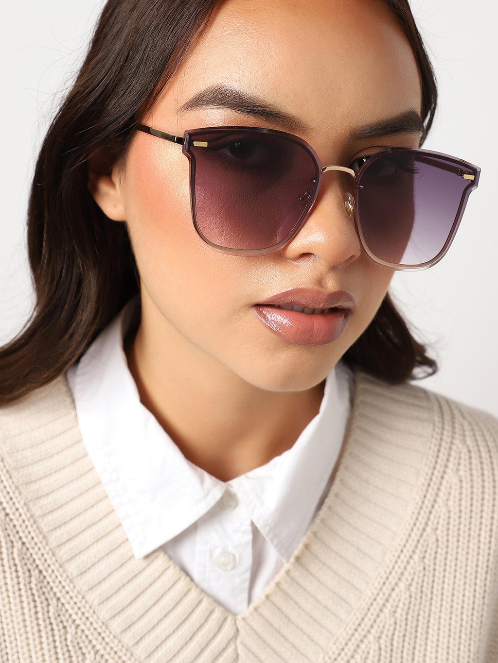 Gold Wayfarer Sunglass