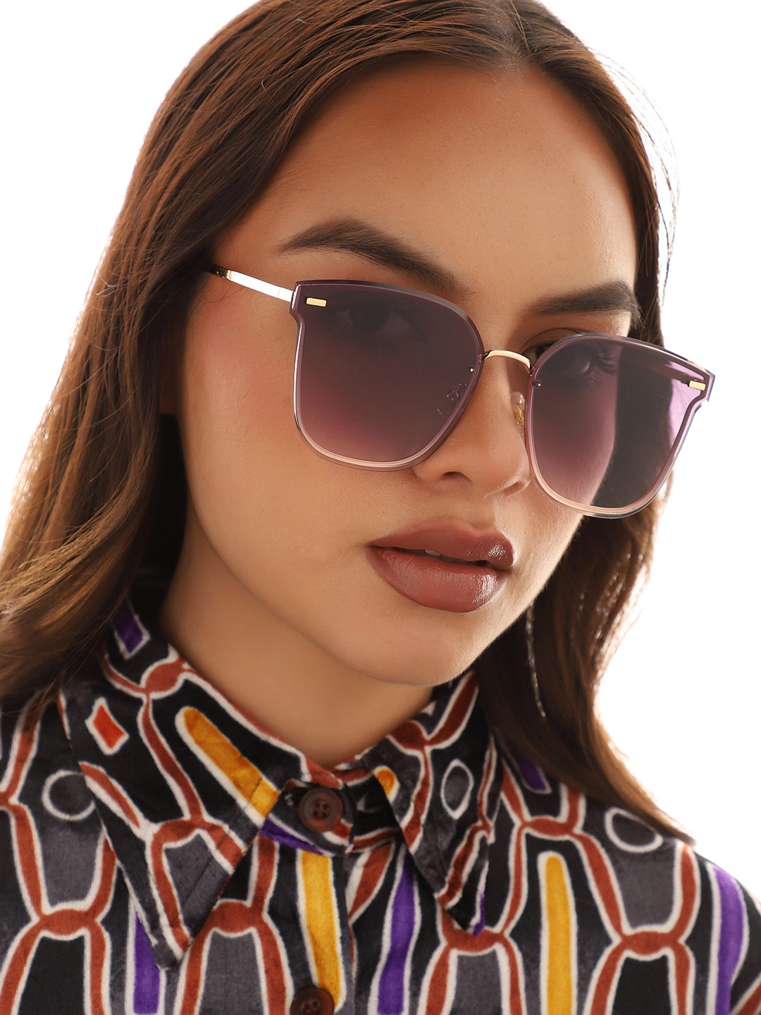 Gold Wayfarer Sunglass