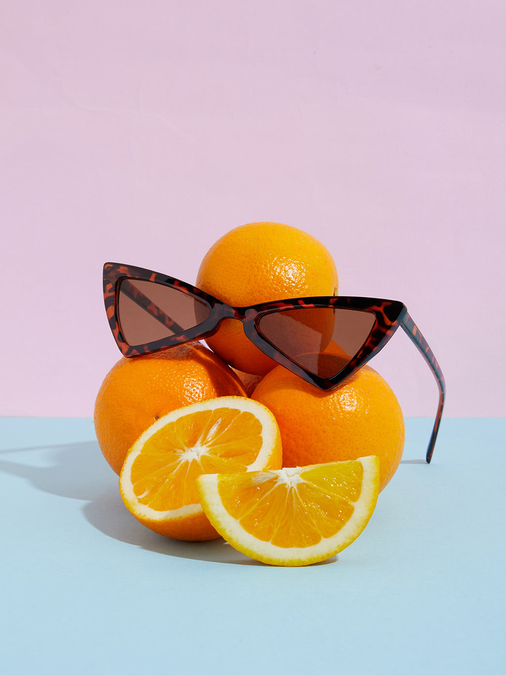 Animal Print Brown Tinted Lens Cat Eye Sunglass