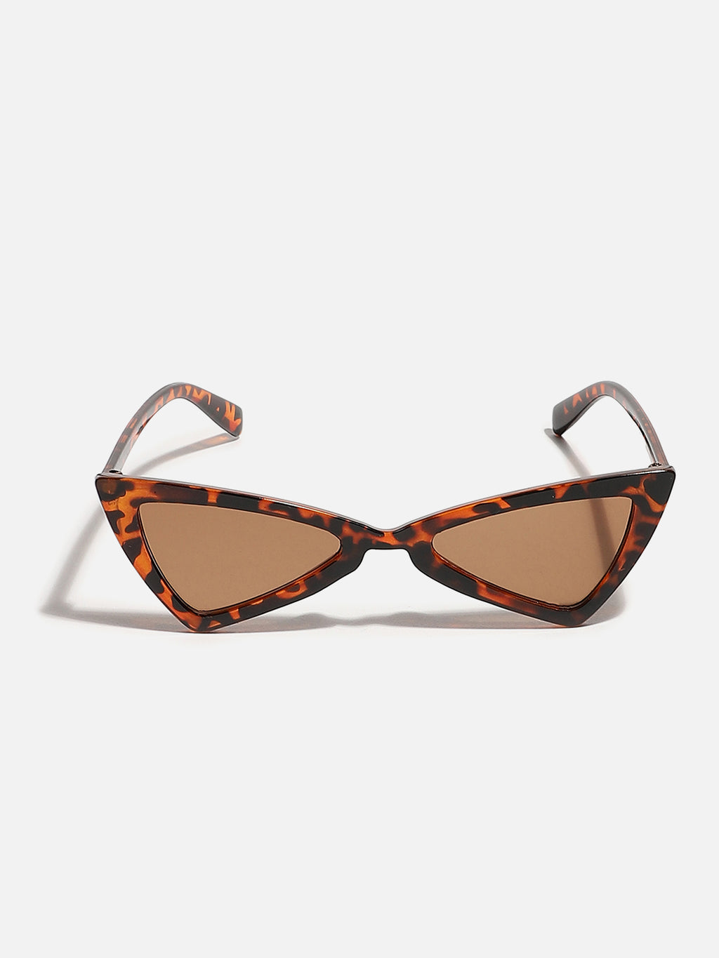 Animal Print Brown Tinted Lens Cat Eye Sunglass