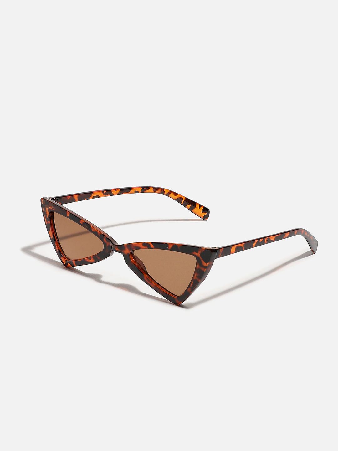 Animal Print Brown Tinted Lens Cat Eye Sunglass