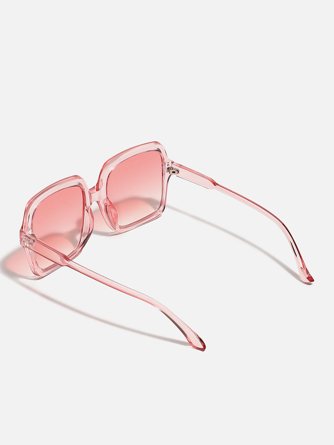Tinted Lens Pink Frame Oversized Sunglass