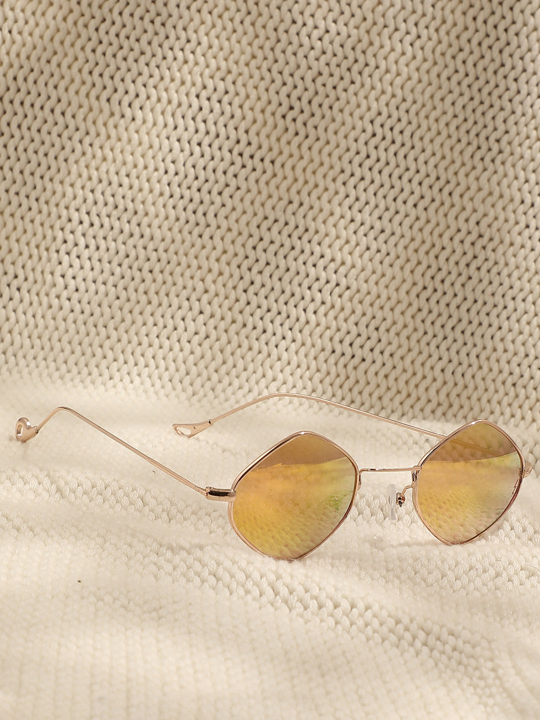 Gold Round Sunglass