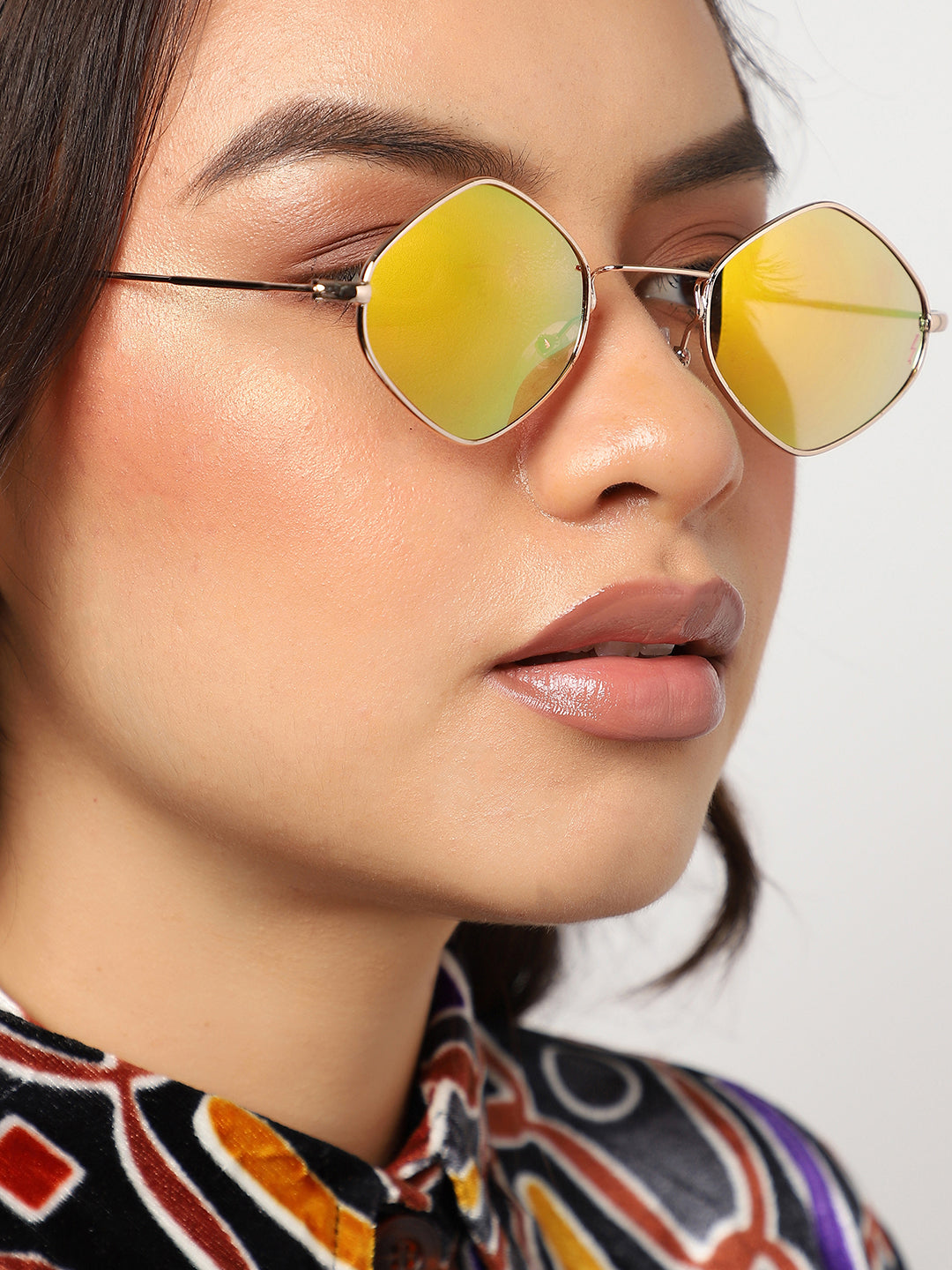 Gold Round Sunglass