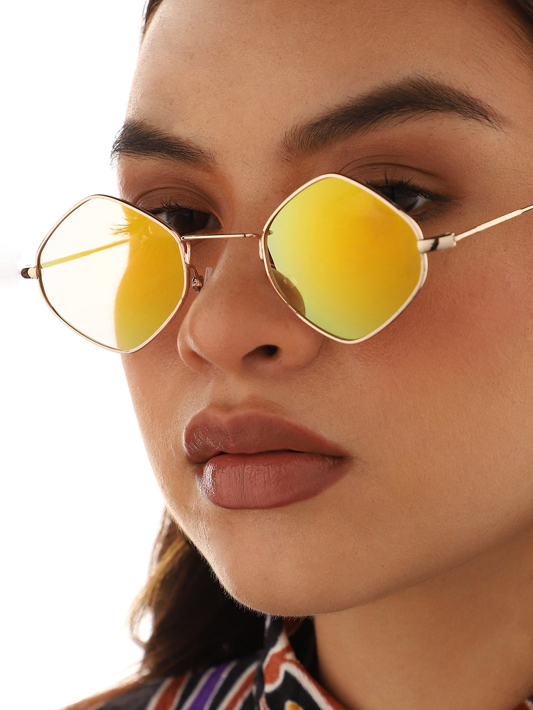 Gold Round Sunglass