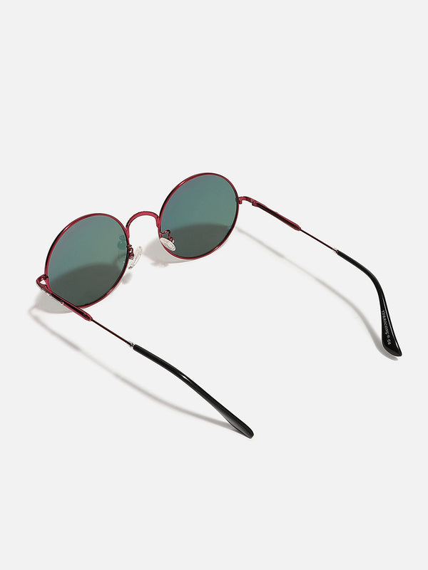 Gradient Lens Brown Oval Sunglass