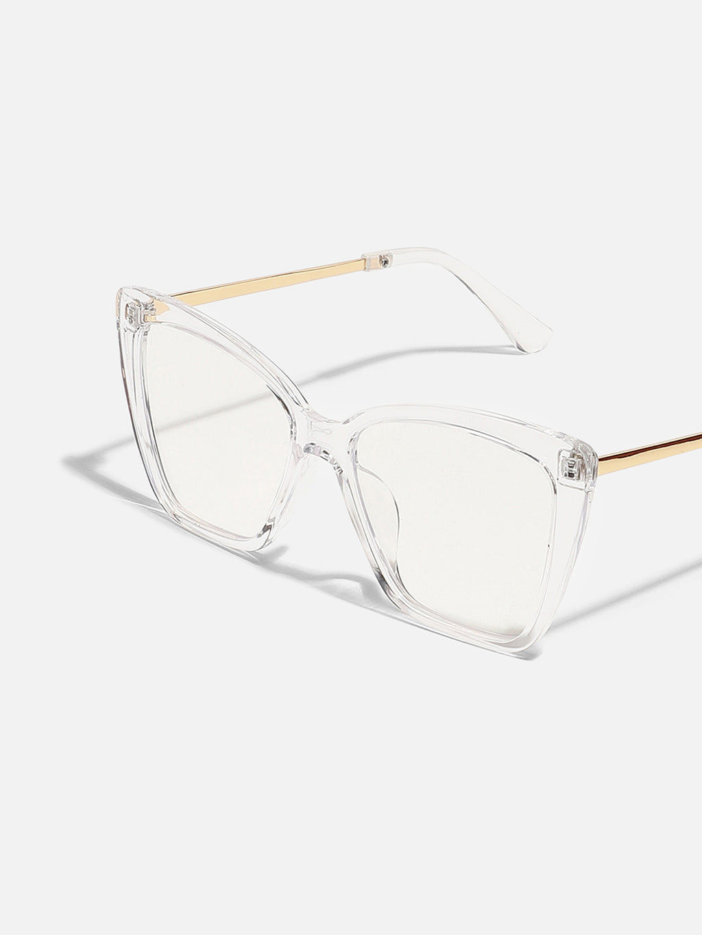 CLEAR WAYFARER SUNGLASS