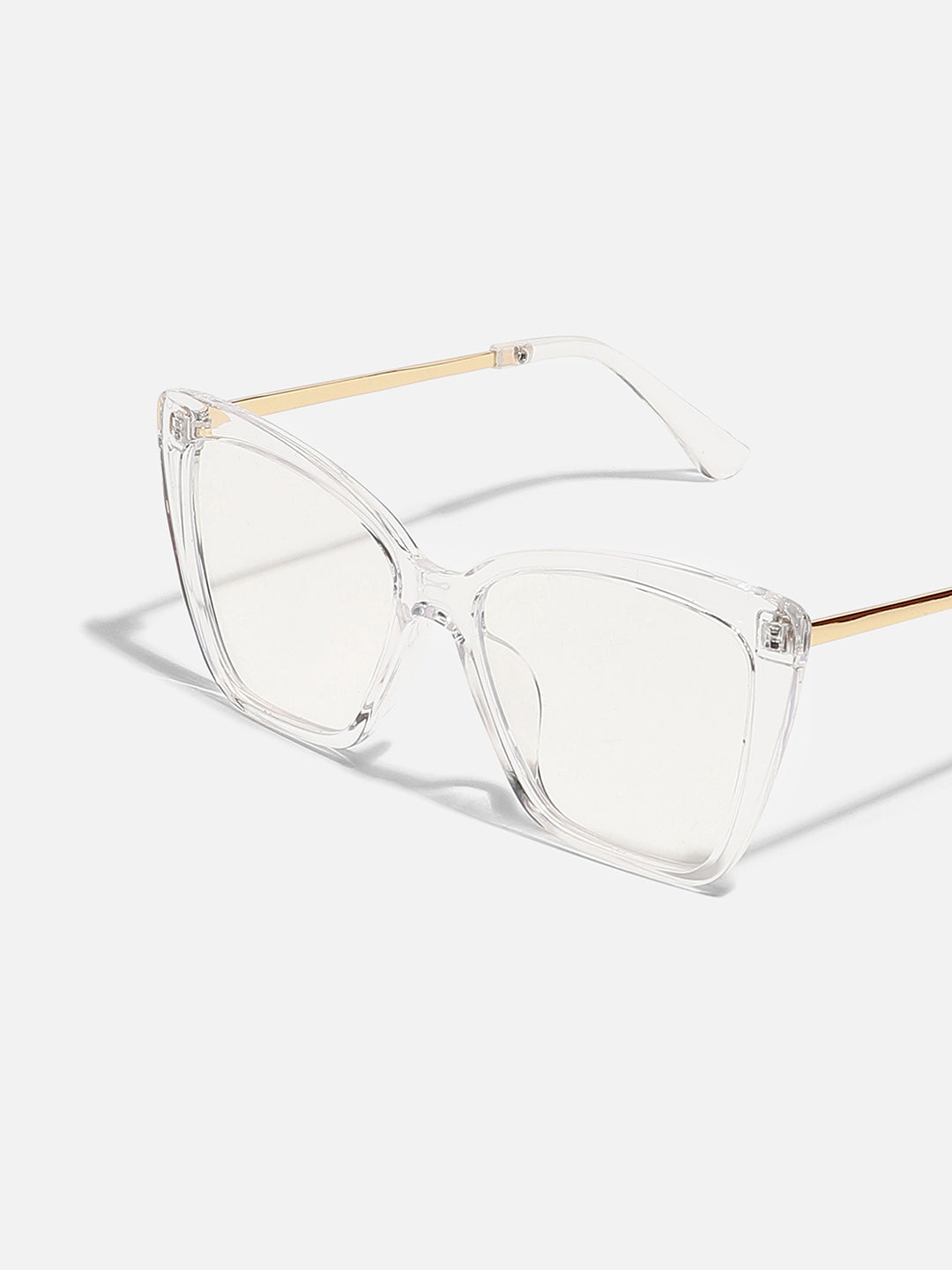 CLEAR WAYFARER SUNGLASS