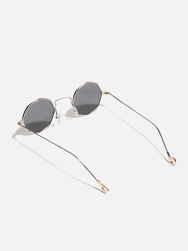 Gold Round Sunglass