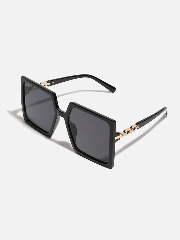 Black Rectangular Sunglass