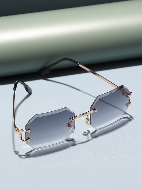 Black Rectangular Sunglass