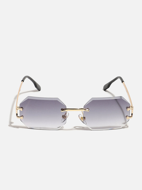 Black Rectangular Sunglass