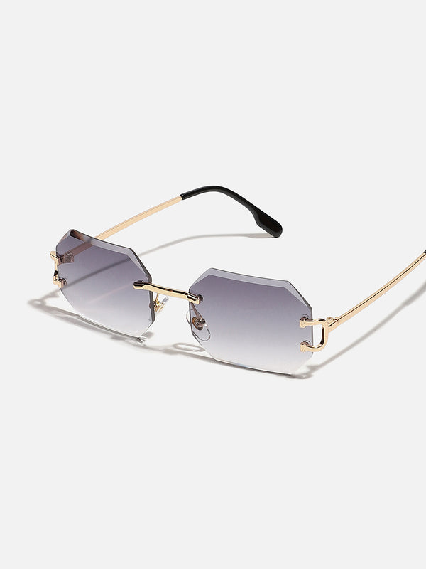 BLACK RECTANGULAR SUNGLASS