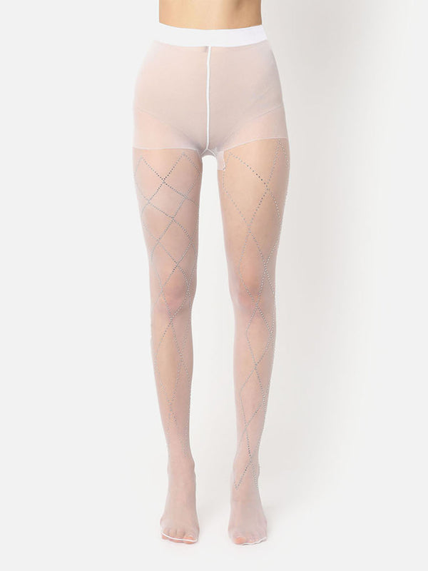 Sheer Under Cover Embellished Stockings