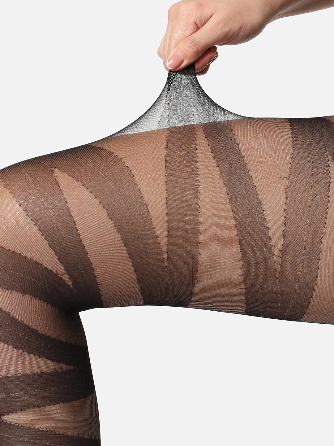 Black Striped Stockings