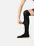 WOMEN BLACK SOLID THIGH HIGH STOCKINGS