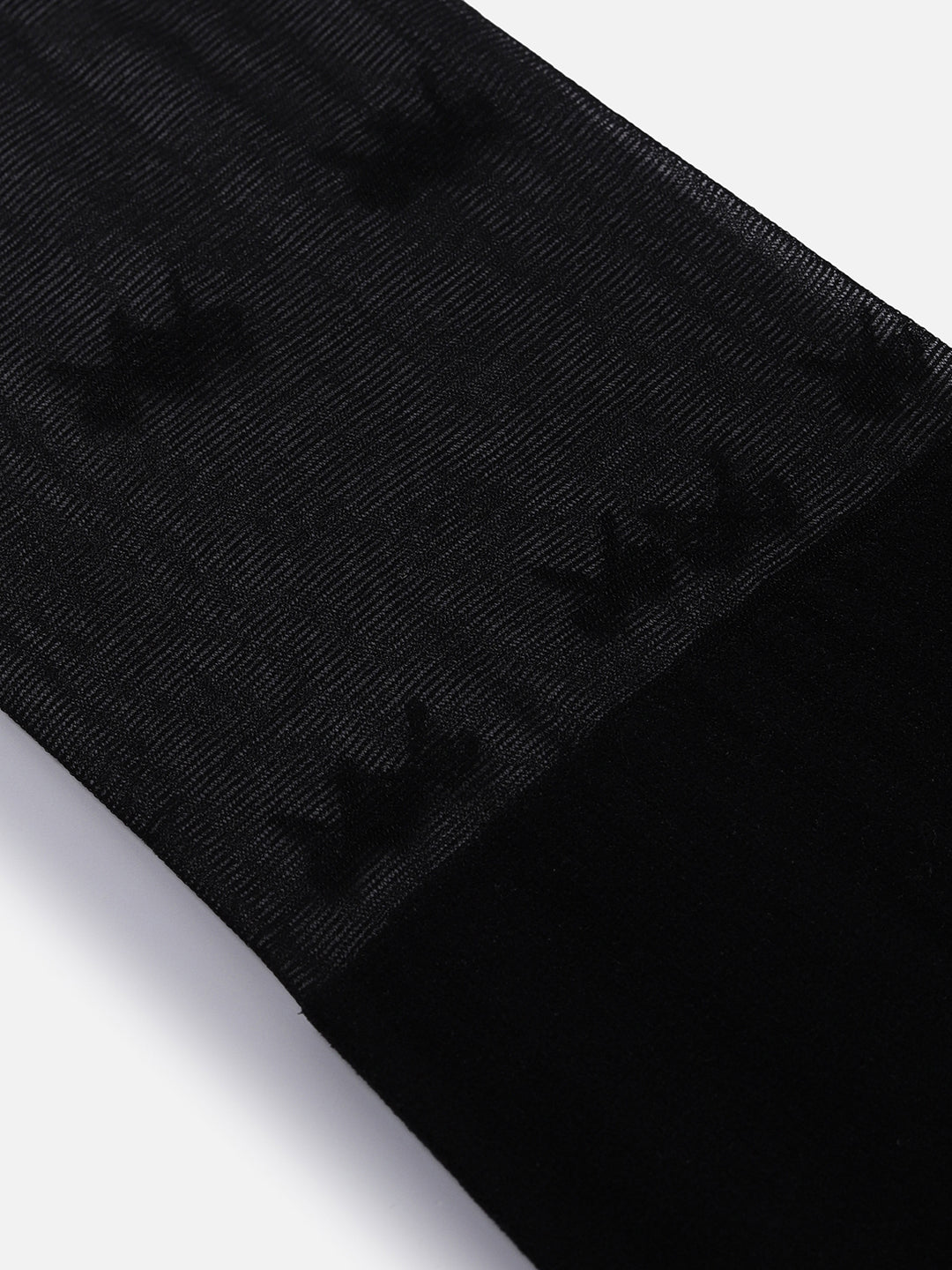 Black Printed Sheer Stockings