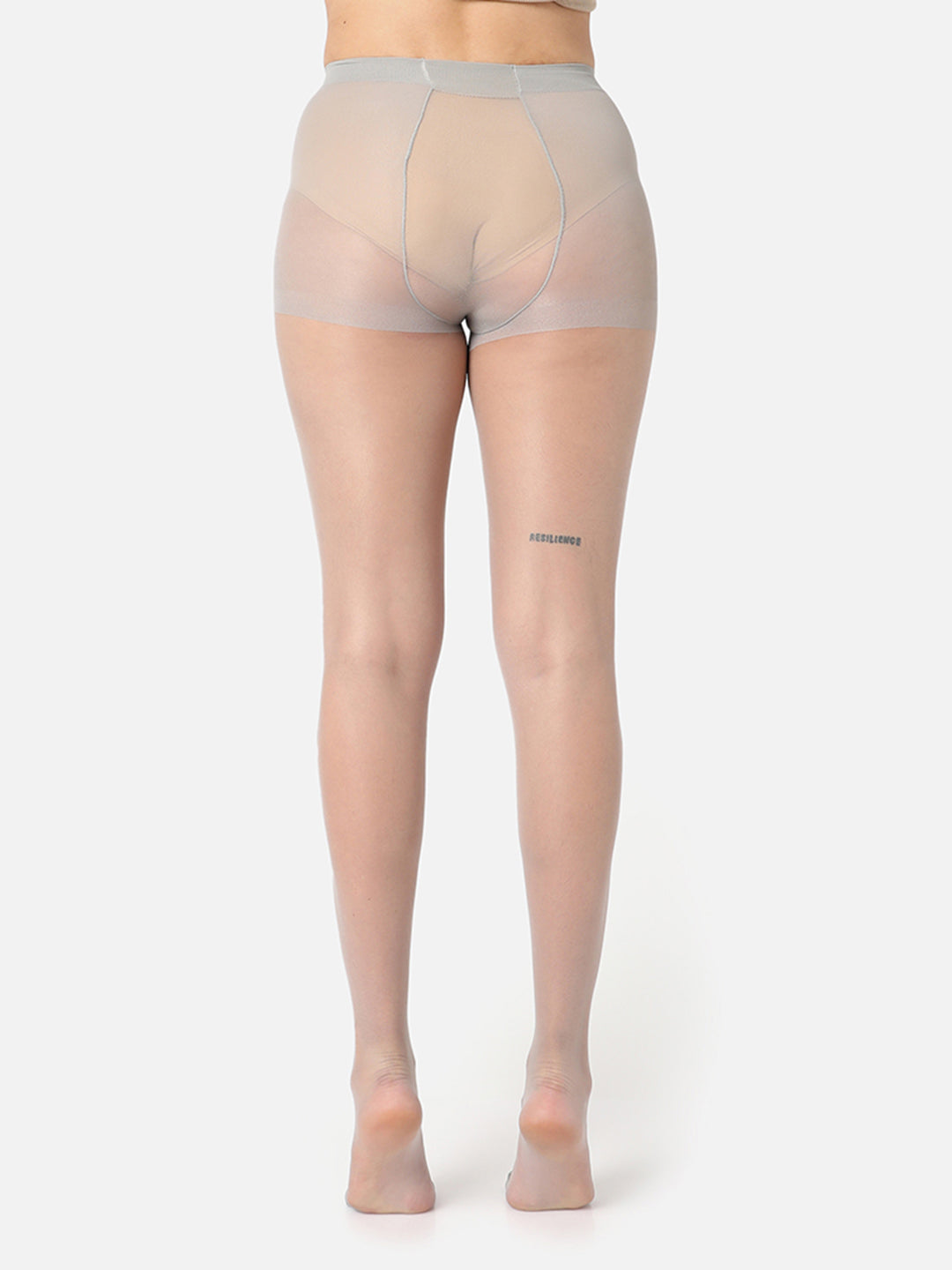 Grey Solid Sheer Stockings