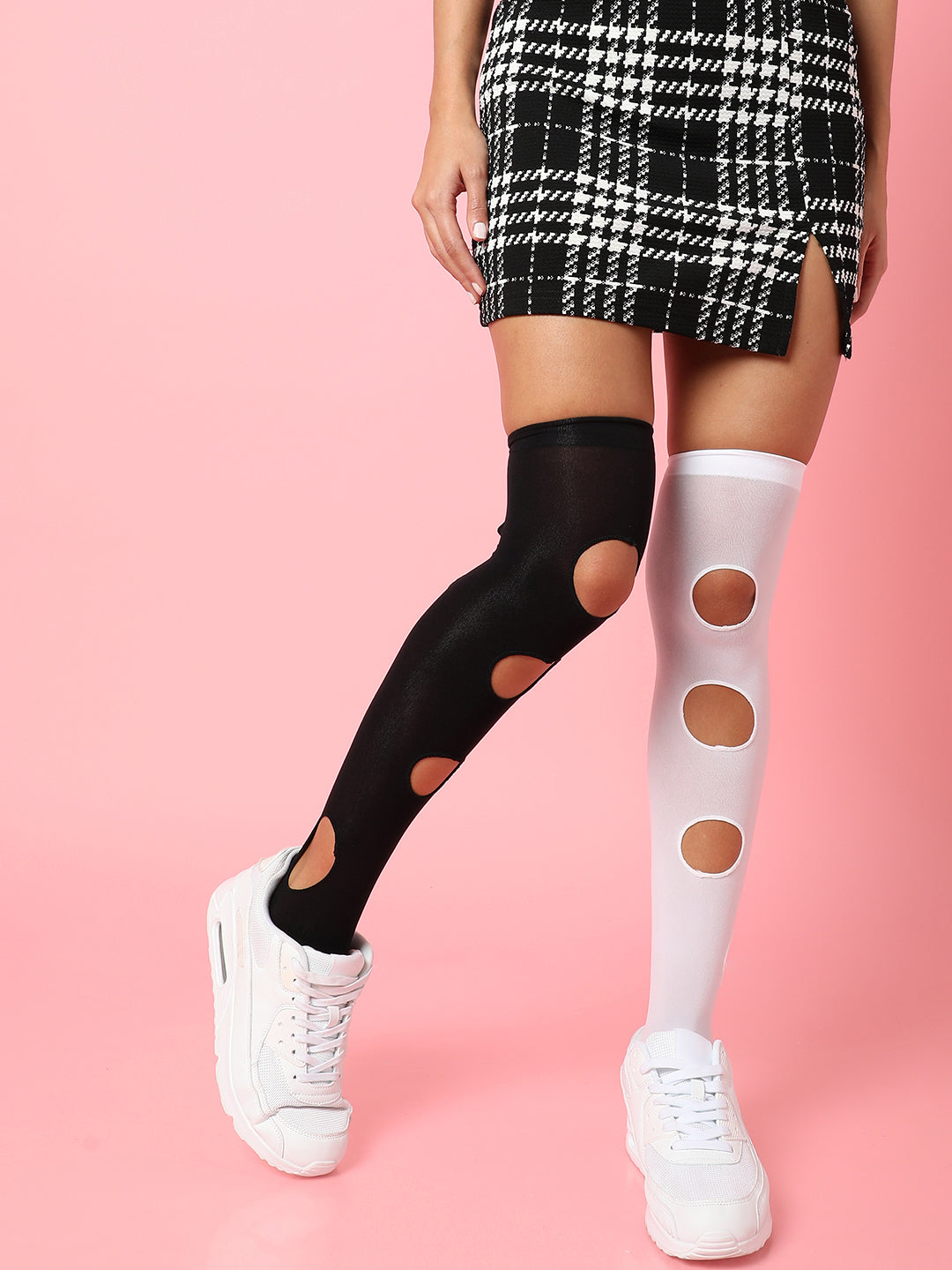 Cut Out Thigh High Stockings
