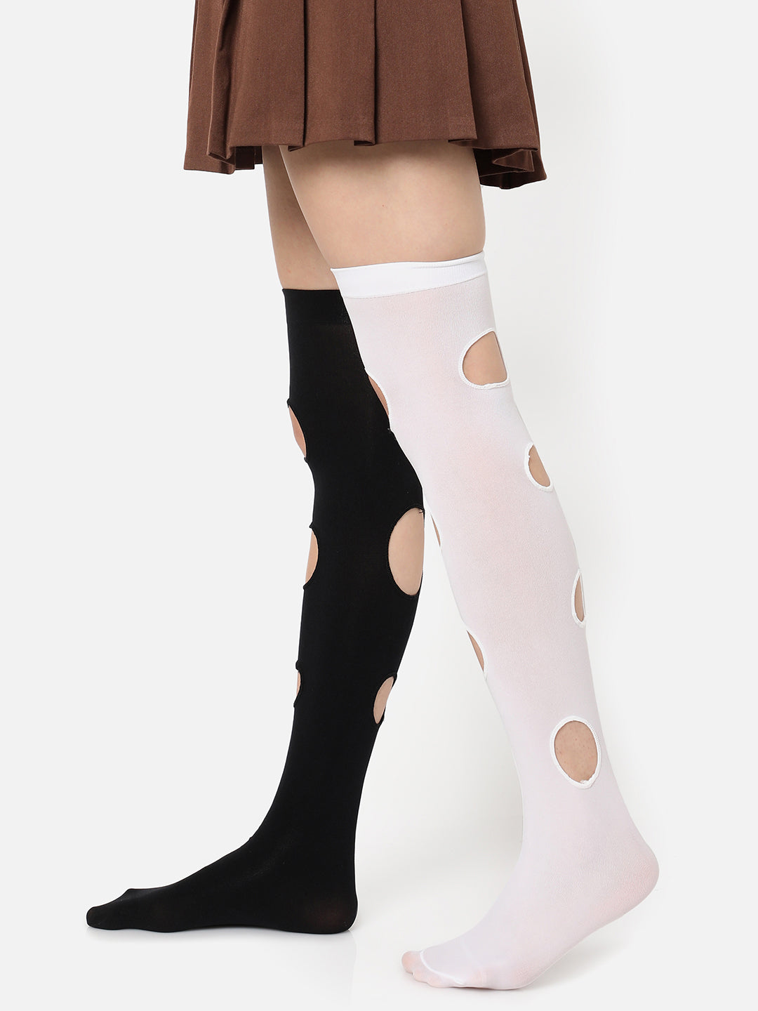 Cut Out Thigh High Stockings