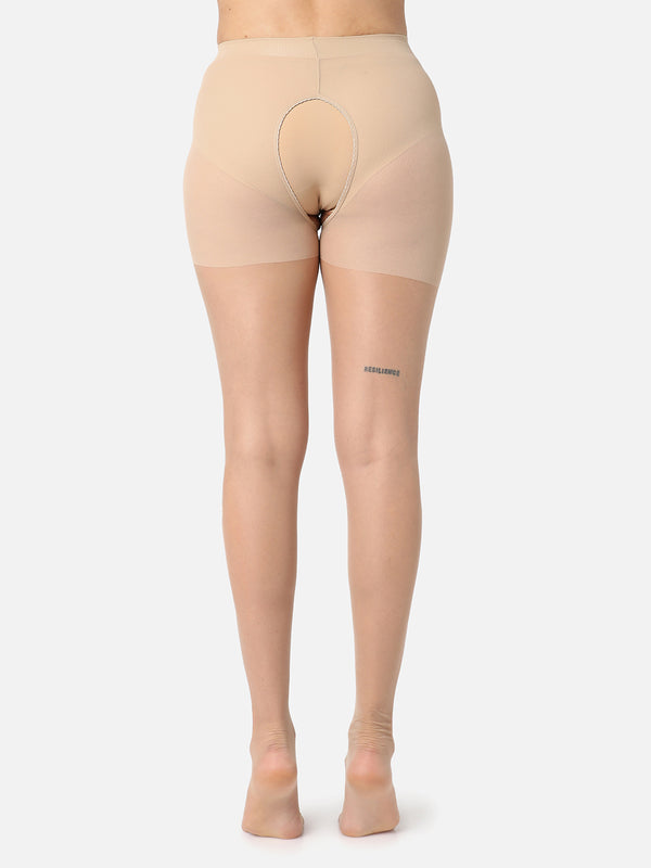 Nude Solid Sheer Stockings