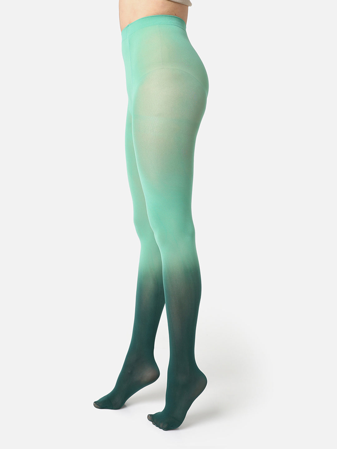 Double Tone Green Stockings