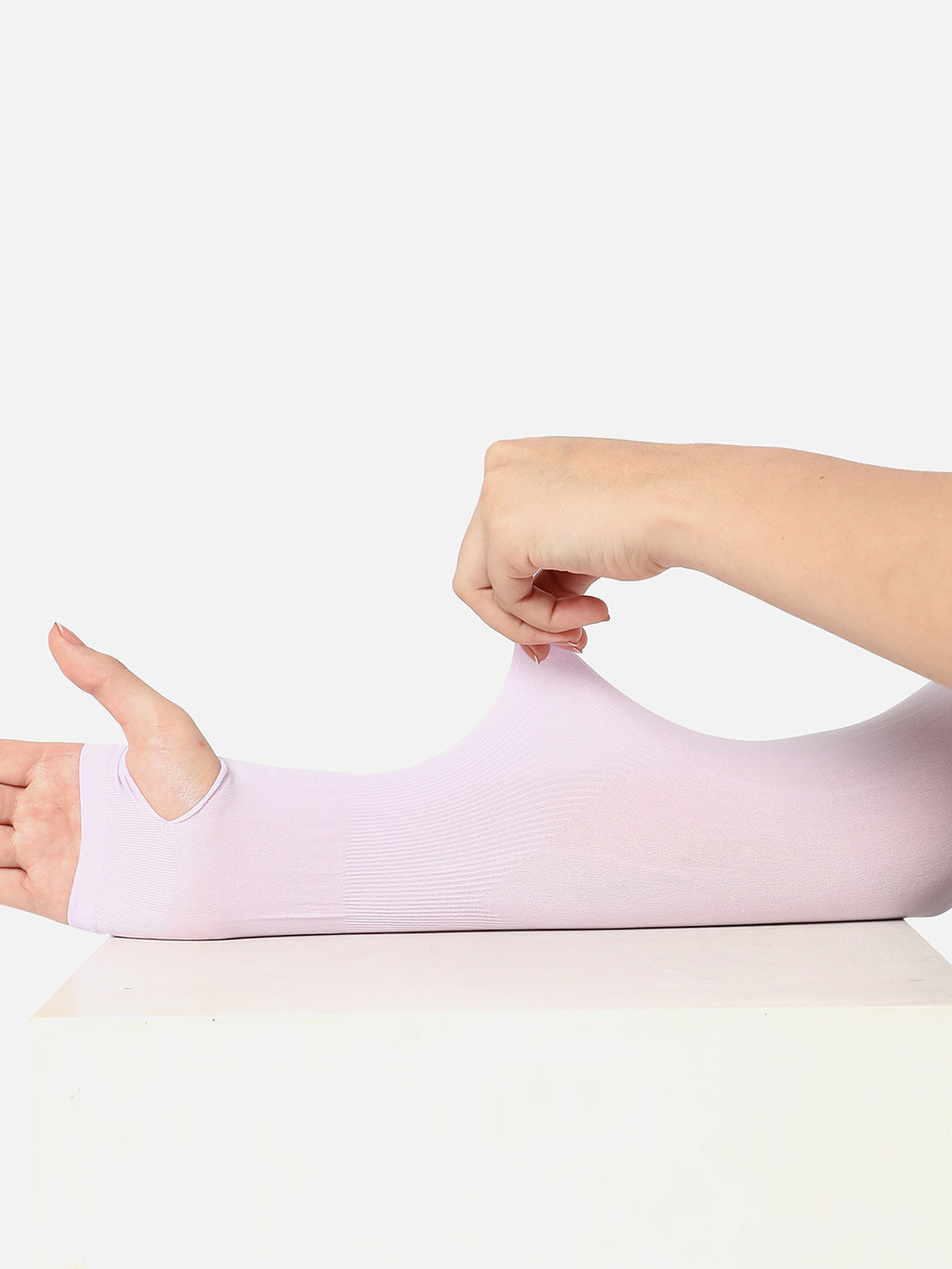 WOMEN PURPLE SOLID DETACHABLE ARM SLEEVES
