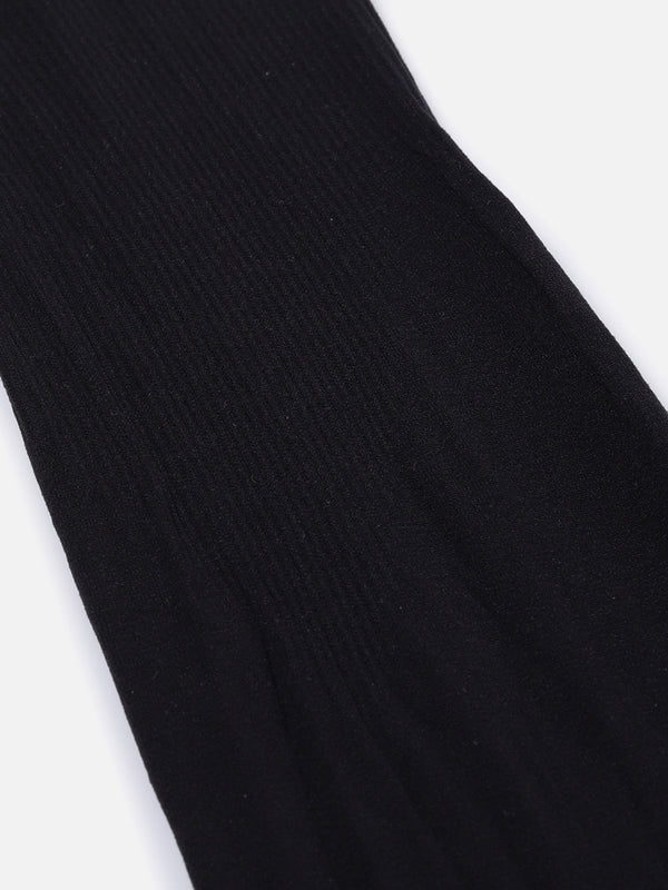 Black Solid Detachable Arm Sleeves