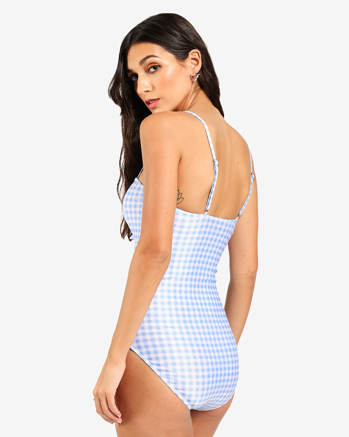 One Piece Tie-Up Detailing Swimsuit