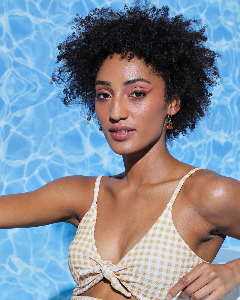 One Piece Tie-Up Detailing Swimsuit