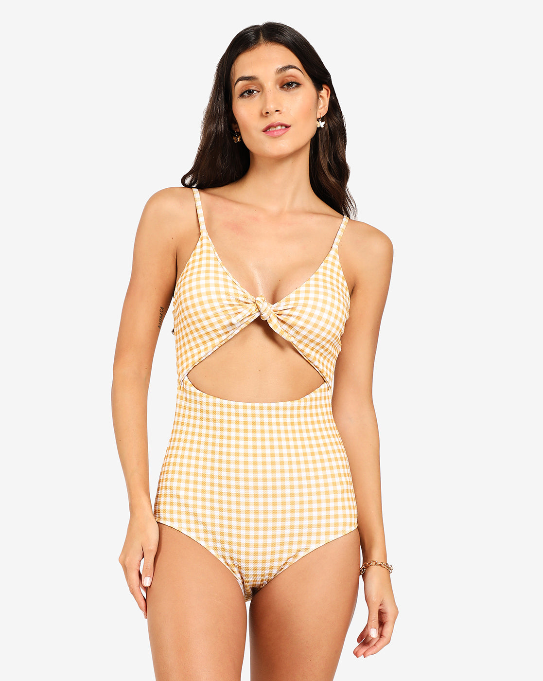 One Piece Tie-Up Detailing Swimsuit