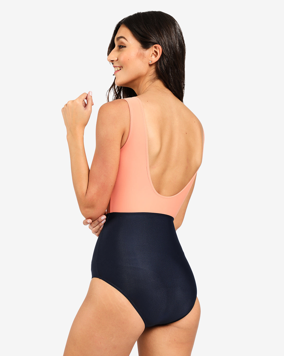 Double Colour One Piece Swimsuit
