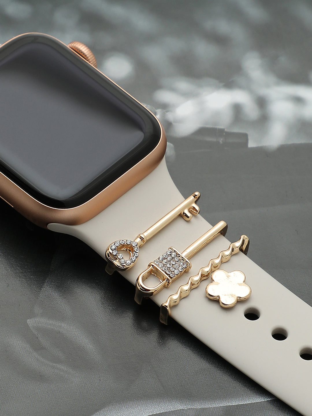 Aurelia Lock & Key Embellished Glide Charm