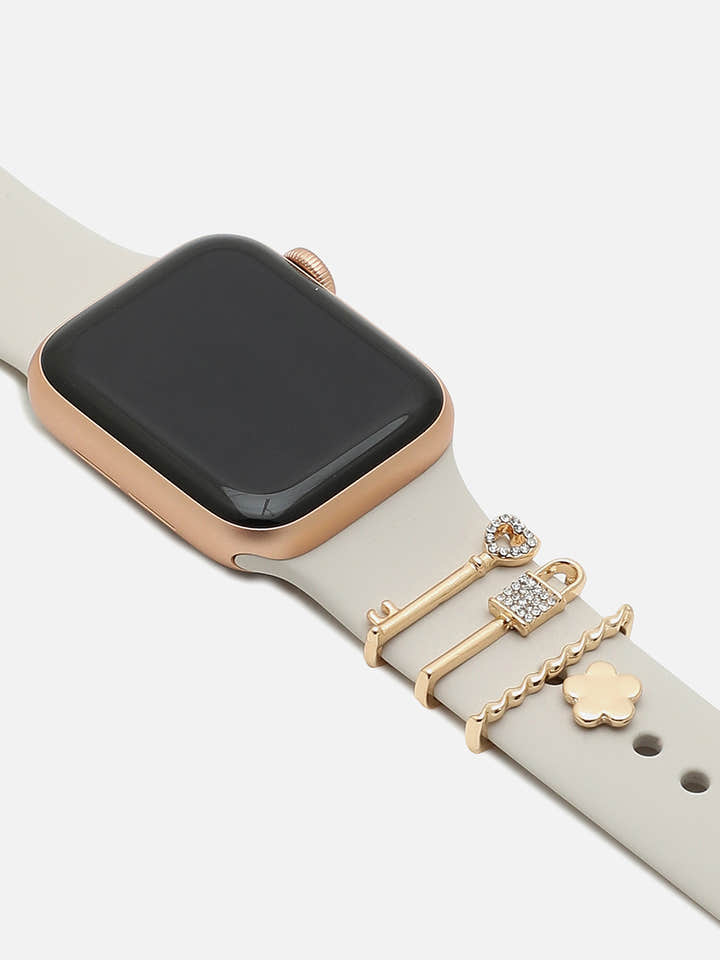Aurelia Lock & Key Embellished Glide Charm