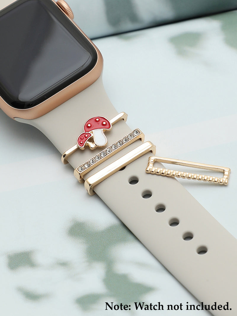 Flora Mushroom Embellished Glide Charm