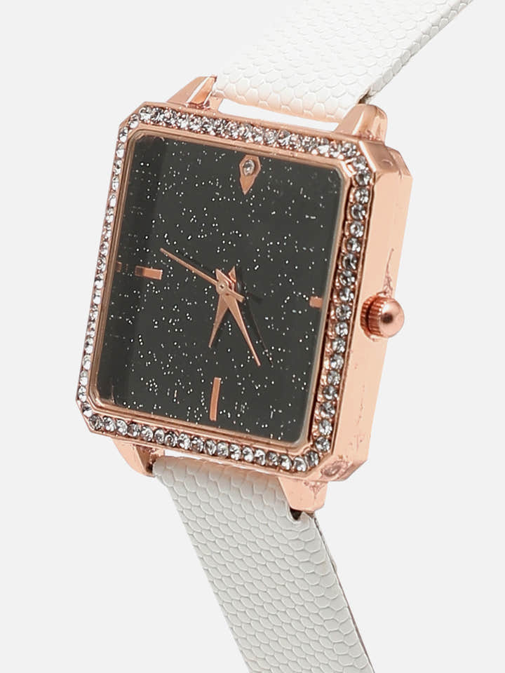 Women White Analogue Watch