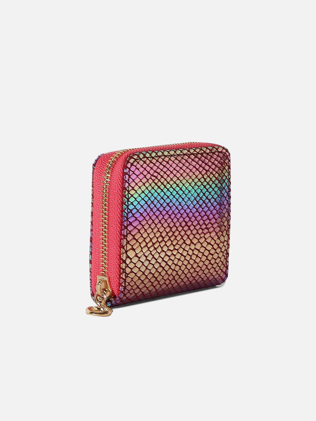 Multicolour Textured Vegan Leather Wallet