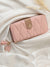 Pink Textured Vegan Leather Wallet