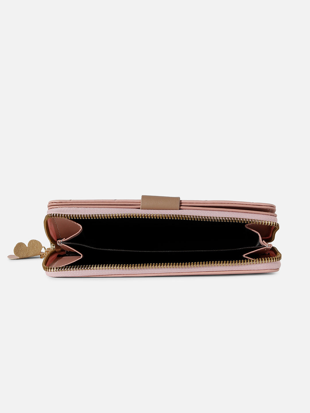 PINK TEXTURED VEGAN LEATHER WALLET