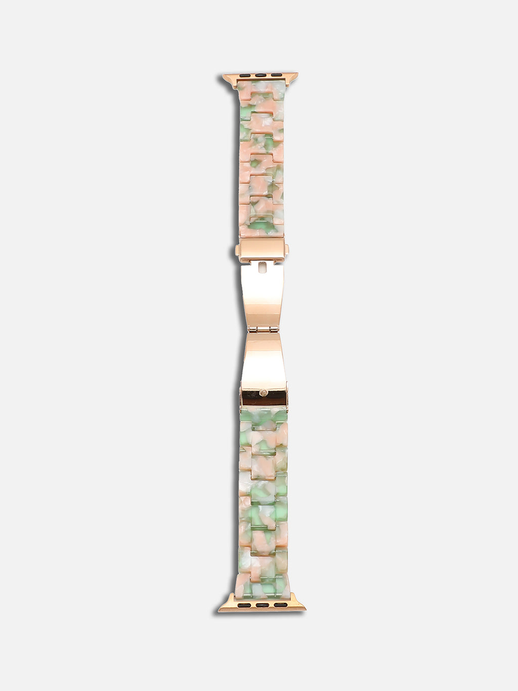 Women Pink & Green Textured Apple Watch Straps