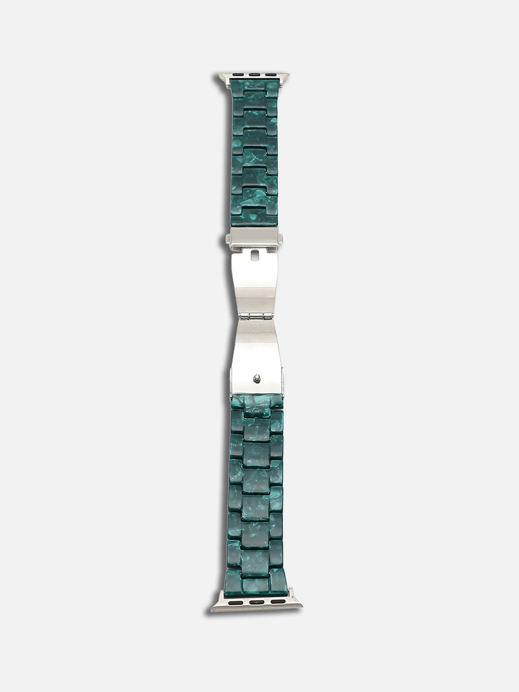 Women Emerald Green Textured Apple Watch Straps